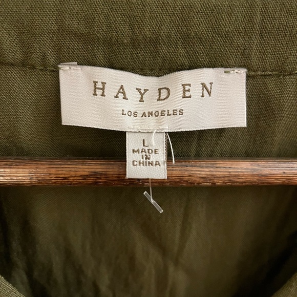 Hayden Army Green Ruffle Top - Picture 5 of 6